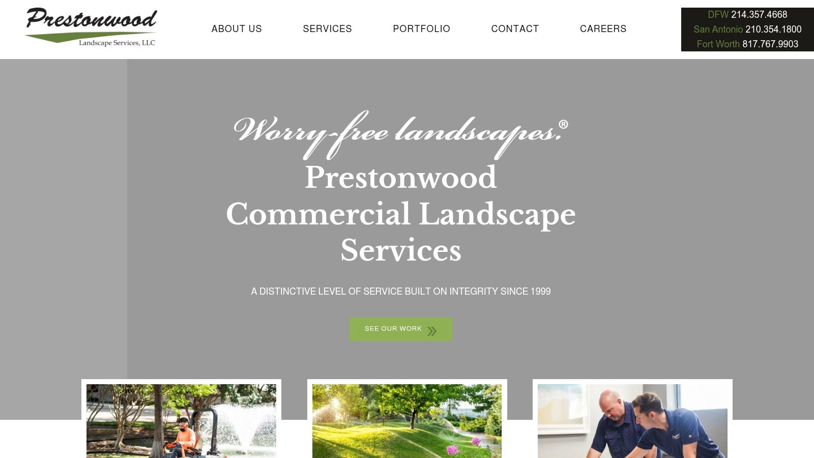 Screenshot from https://prestonwoodlandscape.com