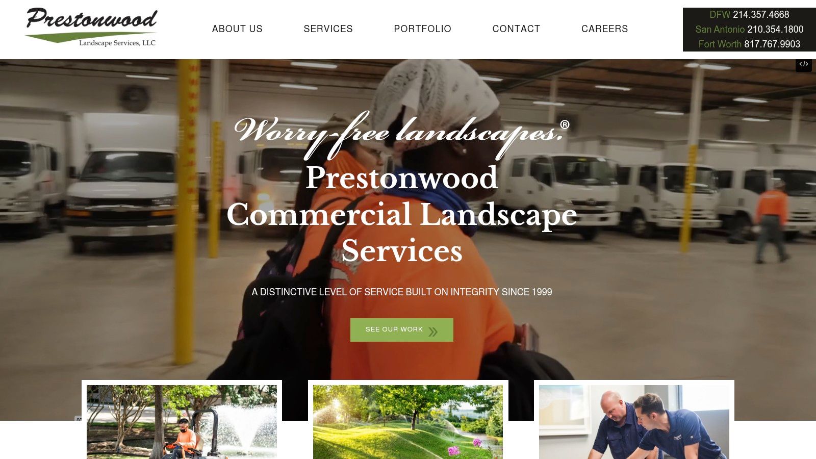 Screenshot from https://prestonwoodlandscape.com